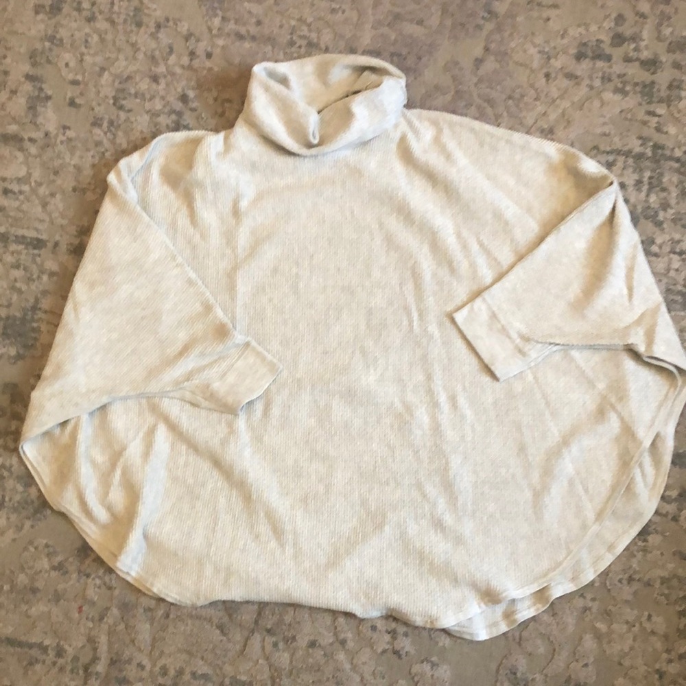 J. Jill Pure Jill poncho sweater XS/S Petite gray